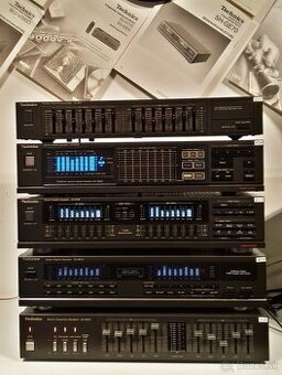 SERIA = 5x Equalizer TECHNICS, antracit, vyroba JAPAN = Eq5
