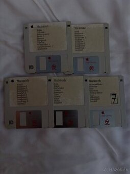 Apple Macintosh System 7 diskety – komplet