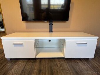 Tv stolík - biely