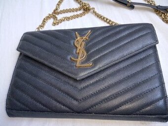 YSL cierna mala kabelka s retazou