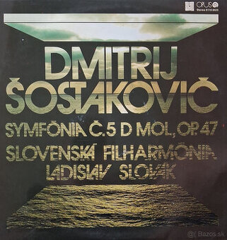 Retro gramofónová LP platňa Dmitrij Šostakovič