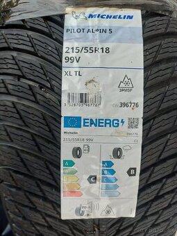 1ks NOVÁ 215/55 R18 99V XL TL MICHELIN PILOTALPIN 5