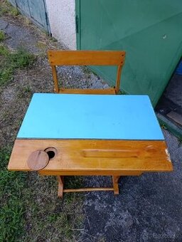 Retro školská lavica