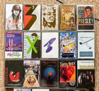 MC kazety - Iggy Pop, Mike Oldfield, Prince