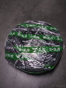 Prodám kabely NKT instal PLUS CYKY-J 3x2,5 RE - kruh 100
