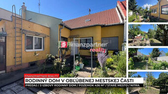 Rodinný dom s pozemkom 436 m², Staré Mesto, Nitra