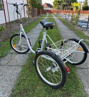 Trojkolka pre dospelých s nákupným košíkom - pre seniorov