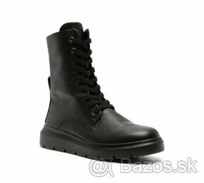 Zimné koženné topánky Ecco Nouvelle - čierne