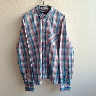 Levis farebná károvaná košeľa s dlhým rukávom XL