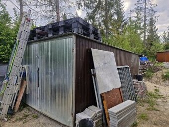 Plechová garaz stavebná búda 5x3m
