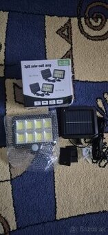 Solárne nastenne vonkajšie svetlo 160led