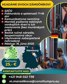 Hľadáme dvoch zámočníkov