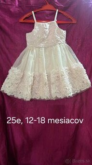 Predám dievčenské spoločenské šaty od 1 do 12 rokov rôzne