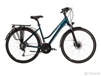 KROSS Trans 8.0 Lady Turquoise/Black - M/17" NOVÝ NEPOUŽITÝ