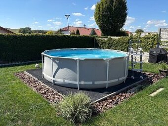 Bazén 3,6m x 1m s filtráciou, vysávačom, plachtou...