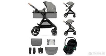 Kinderkraft Esme Pro 3v1 multifunkčný kočík_sivy