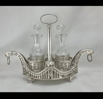 Kaštieľna strieborná súprava - 624 gramov