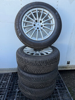 PREDÁM sadu 17" AL disky Mercedes-Benz +zimné pneu MICHELIN