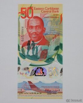 Unc bankovka Východokaribské štáty (plastová)