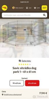 Ohrádka pre psa SAVIC