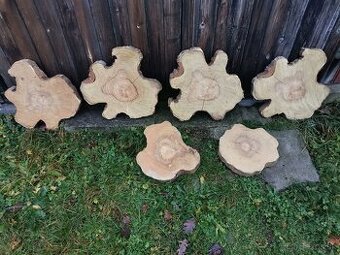 Dekoračné kmeňové drevené pláty