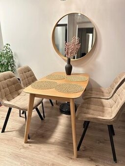 Rozkladateľný jedálenský stôl 120 cm x 75 cm