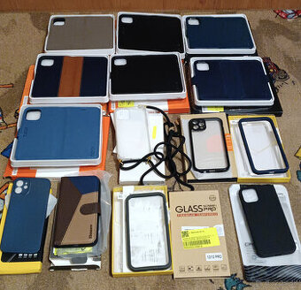 mix nové kožených obalov a skiel iphone 12 a 12 pro Ak niečo