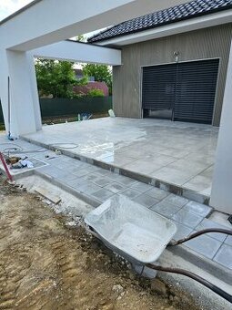 pokladka zamkovej dlazby