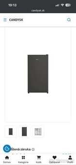 Nová čierna chladnicka