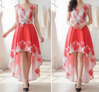 Šaty s kvetinovou potlačou