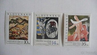 Známky- SLOVENSKO-  séria umenie