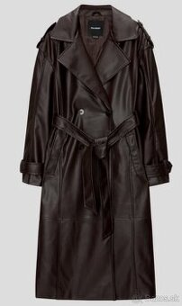 Hnedy trench coat