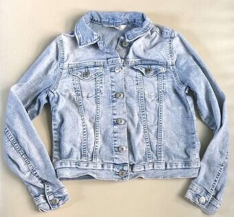 134/140 H&M riflova bunda,9-10 r.