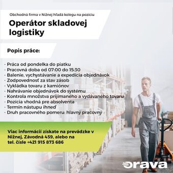Operátor skladovej logistiky