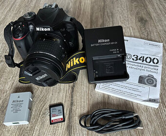 Nikon D3400 + 18–55 mm AF-P VR