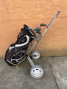 Kompletný golfový set = 12 Palíc + bag Callaway + vozík + lo