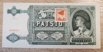 500 ks, 1941, 3Vu, 2x SPECIMEN dolný, KOLOK