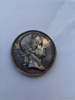 AR strieborná Medaila 1846 Vybudovanie fontány Schwanthaler