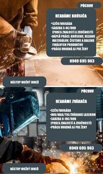 Zvárač , pomocné práce v dielni