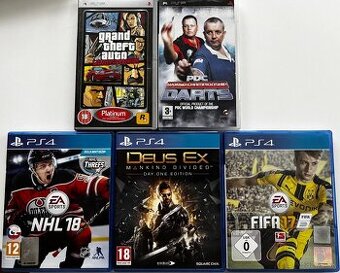 Predam hry na Playstation a PSP