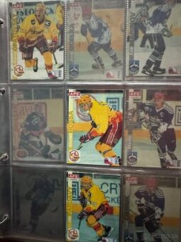 Zberateľský album hokejové kartičky 1996 Hossa,Visnovsky
