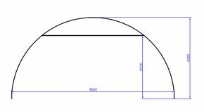 Predám oceľovú konštrukciu na halu poloblúkovú - 1
