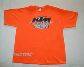 tričko triko čierne oranžové KTM