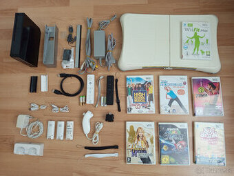 Predám Nintendo Wii+balančnú podložku WiiFit board-125€