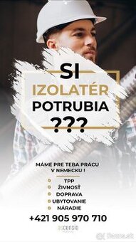 PRÁCA PRE IZOLATÉROV POTRUBIA – NEMECKO