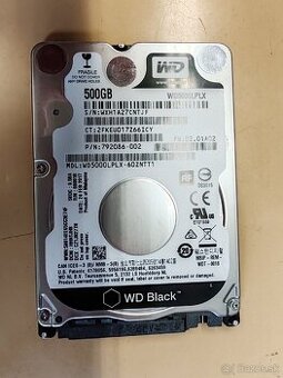 Predám 2.5" HDD 500GB WD WD5000LPLX