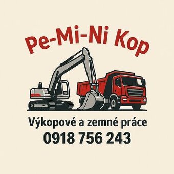 Výkopové a zemné práce, búracie práce,kontajnery