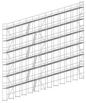 Prodám lešenie L73 sada- 523m2 - 1