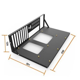 Otvorená PC bedňa rám, mining, testing