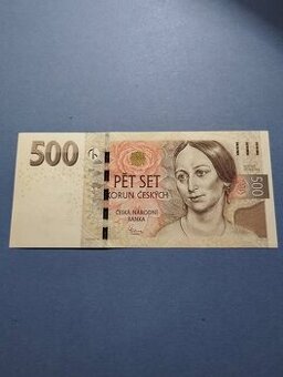 Predám bankovku 500kč 2009 vzácnejšie seria R